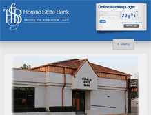 Tablet Screenshot of horatiostatebank.com
